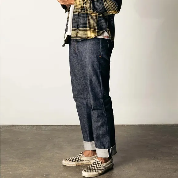 imogene and willie henry indigo rigid selvage denim jeans