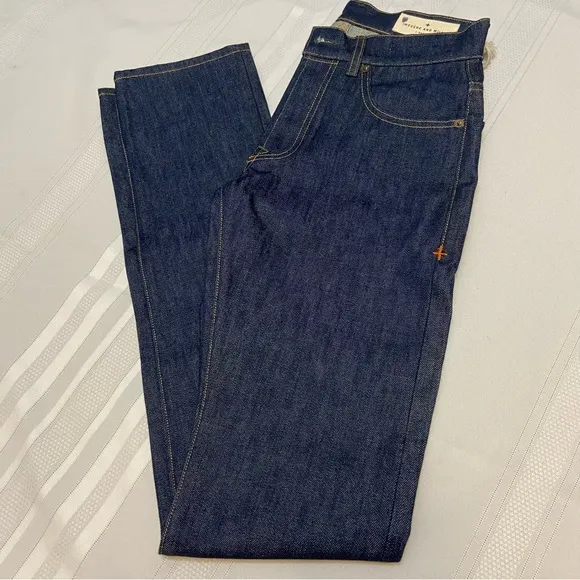 Imogene + Willie Rigid Denim Barton Slim Mens Button Fly Straight Jeans size 27
          
      NWT