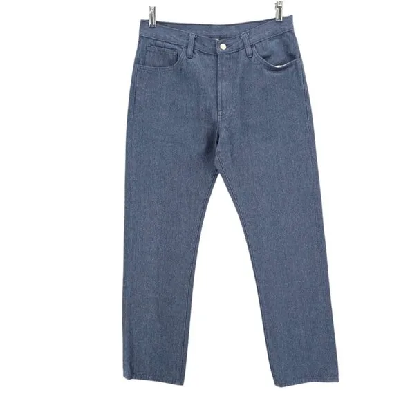 INDUSTRY OF ALL NATIONS Blue Recycled Denim Jeans Classic Size 32