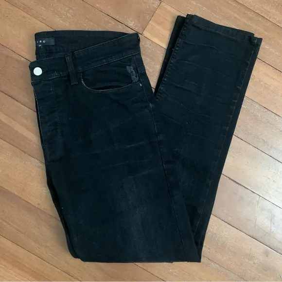 IRO Enzo Straight Leg Jeans in Vintage Black