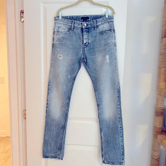 Iro distressed denim blue jeans