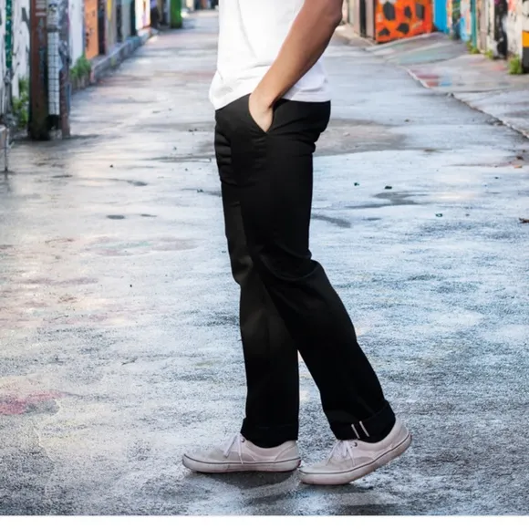 NOT FOR SALE - Iron Heart Selvedge Chinos IH - 721 - Slim Cut Black  33/31.5 Men
          
      NWT