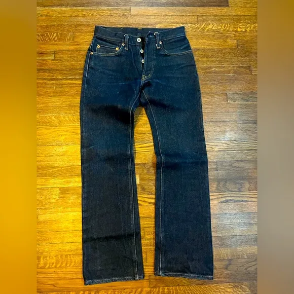 iron heart 461 boot cut jeans 21 Oz. size on tag 28x34 actual size 26-27x28