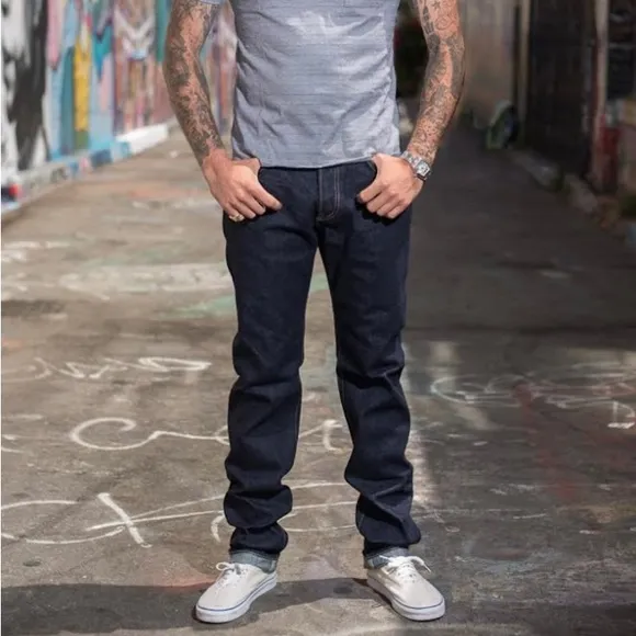 NWT Iron Heart 633S-14 Ltweight 14oz Denim Straight Tapered Sz40 Hem Length 28.5
          
      NWT