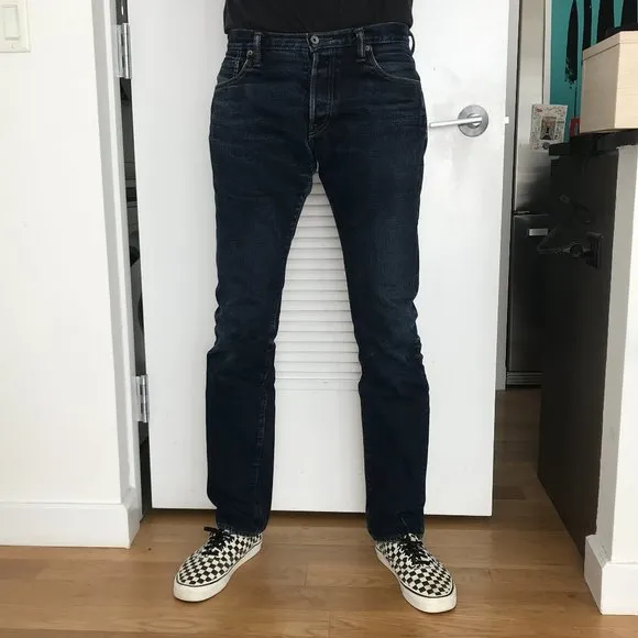 Used Iron Heart Selvedge Denim 301S Over Dyed Indigo 18 Oz