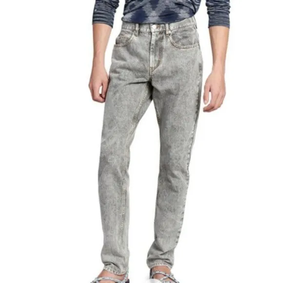 Isabel Marant Men's Black Wash Jack Straight Leg Trouser Jeans - 32
          
      NWT