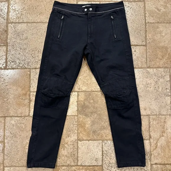 Isabel Marant x H&M Biker Riders Denim Black Jeans