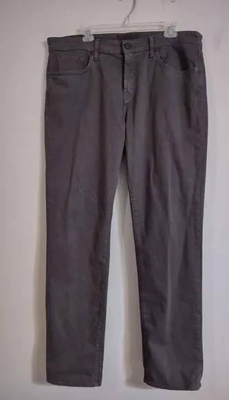 J Brand Straight Leg Jeans Mens 36x33 Gray Stretch Dark Wash Cotton Blend