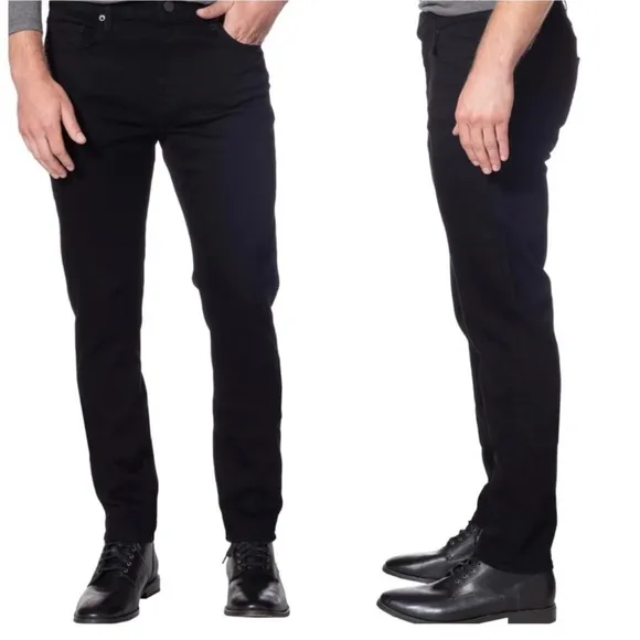 J Brand Mick Trivor Black Skinny Fit Stretch Denim Jeans Mens Size 34 x 34