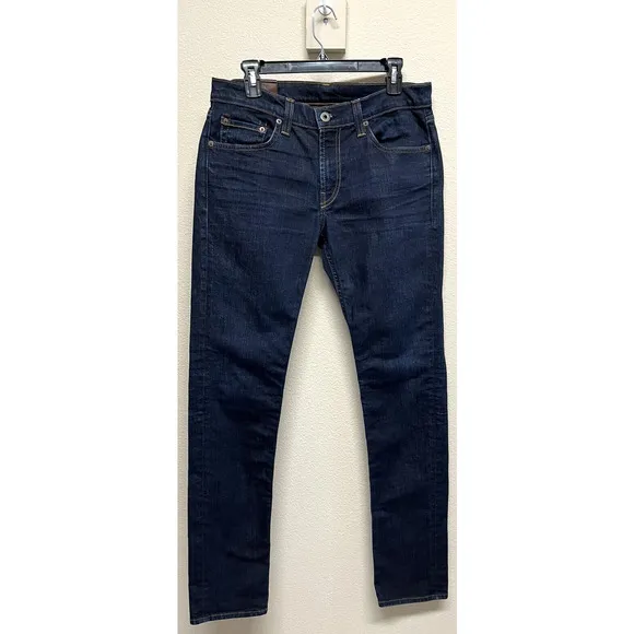 J. Brand Men's Jeans Size 32x33 Flynn Skinny Dark Wash Blue Denim