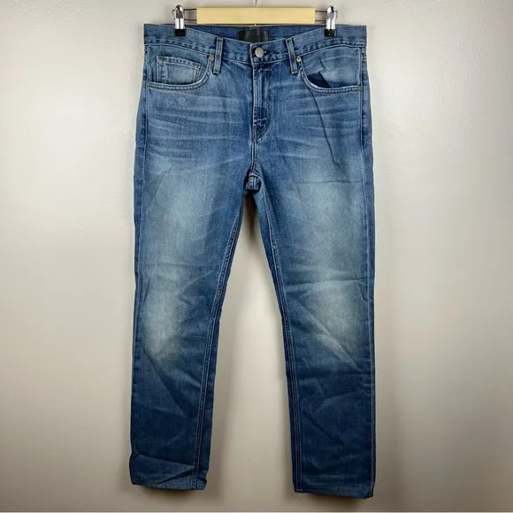 J Brand Kane Slim Straight Jeans Mens Size 33x33 Bisson Medium Wash Blue Denim