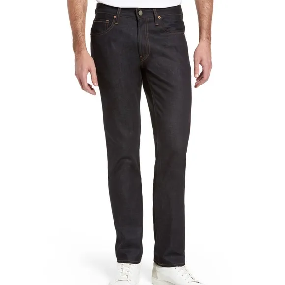 J Brand Kane Slim Straight Jeans in Raw Wash/ Dark Wash Mens Size 32 X 28