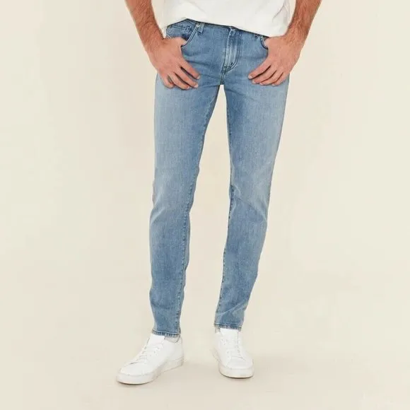 RARE! J BRAND men's MICK SKINNY JEANS MOIETY LIGHT WASH STRETCH DENIM 33 short
