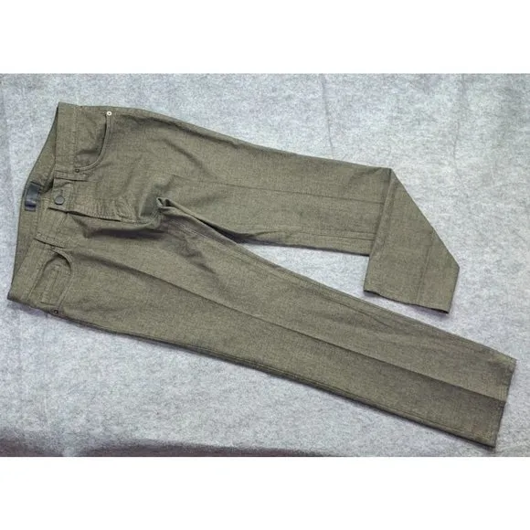 J Brand Straight Leg Jeans Men 34 x 31 Brown Cotton Blend Mid Rise Viscose