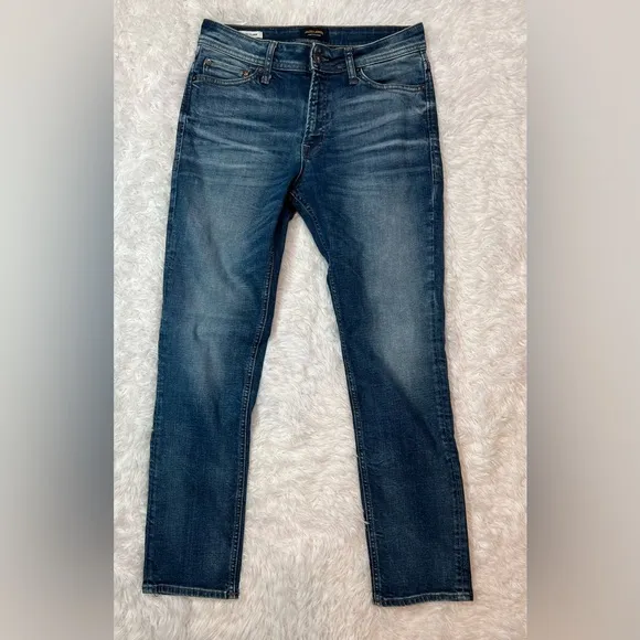 Jack & Jones Mens Jeans Originals Clark Regular Fit Straight Leg Denim