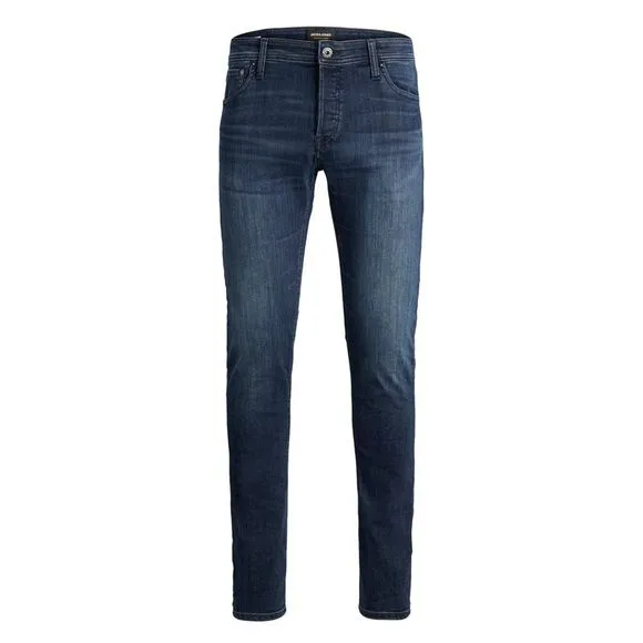 Jack & Jones Mens Blue Plain Jeans with Zip and Button Fastening
          
      NWT