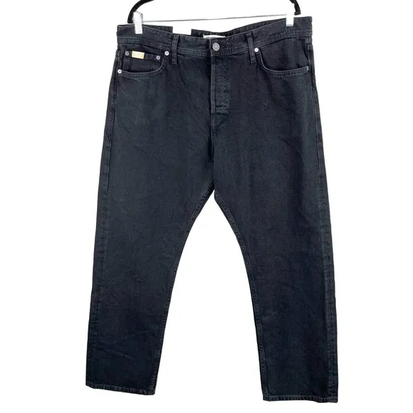 Jack & Jones Chris Loose Fit High Rise Button Fly Black Denim Jeans 40x32 NWT
          
      NWT