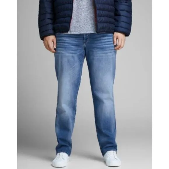 NWT Mens Jack & Jones slim stretch fit Tim plus size jeans size 40x34
              
      NWT