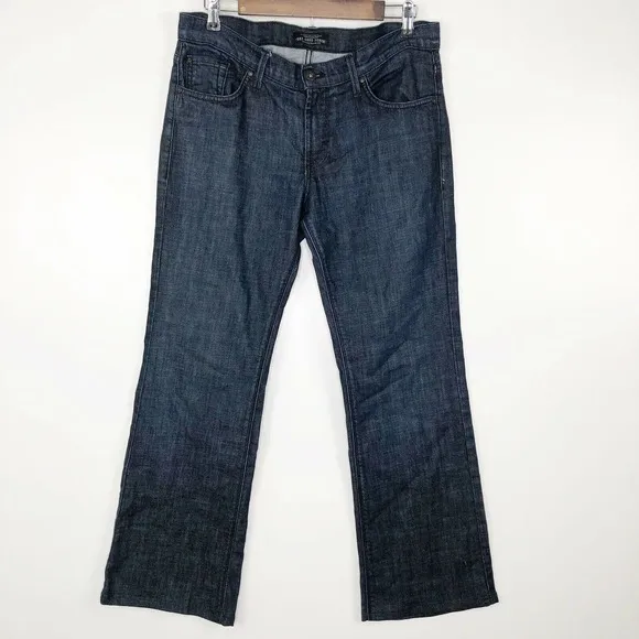 James Jeans 31 Mens Blue Boot Cut Hector Dark Wash Cotten Blend