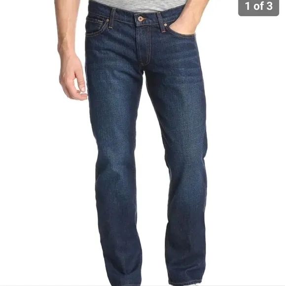 Mens James "Travis the Straight" style jeans with button fly- 33/33