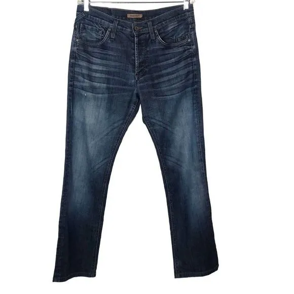 James Jeans Travis The Straight Dry Aged Denim Men's Size 32 Dark Wash Jeans