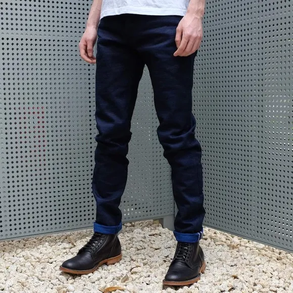 Japan Blue X Okayama Denim 18oz Sapphire Slub Selvedge Jeans (High Tapered)