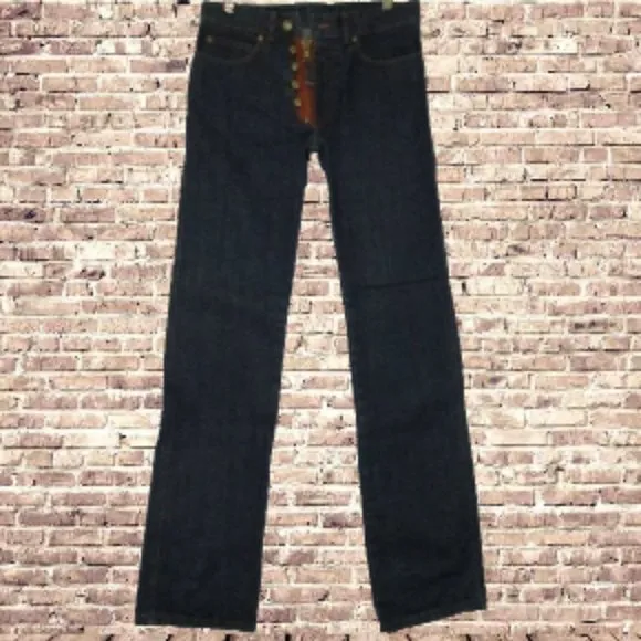 John Paul Gaultier 30 Vtg 90s Exposed Zip Jean JPJ