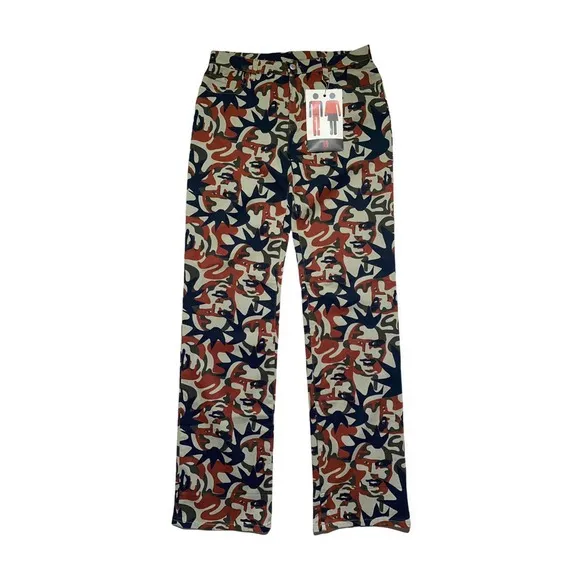 Camouflage punk faces jeans