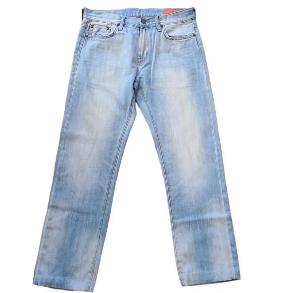 JEAN SHOP Rocker 100% Cotton Light Wash Jeans *ALTERED* JM0002706 Men's 31 x 29
