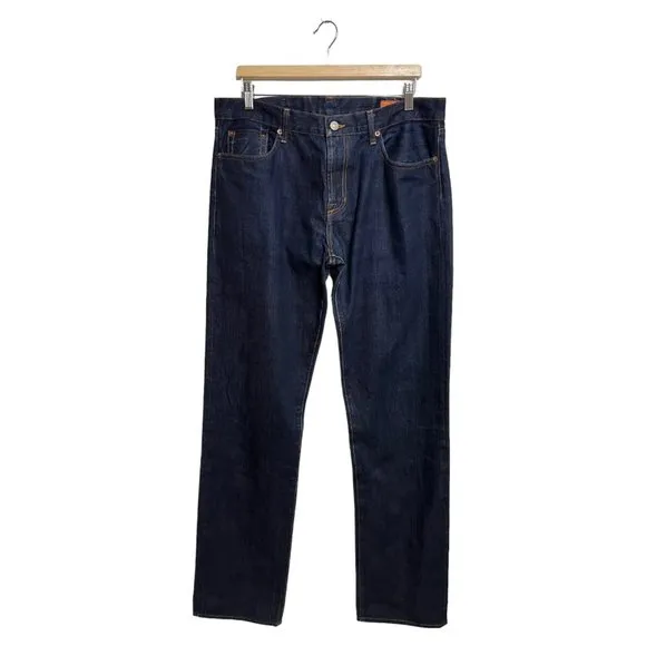 Jean Shop Rocker Jeans Sz 35 Long (37x37.5) Blue Straight Leg Selvedge Selvage