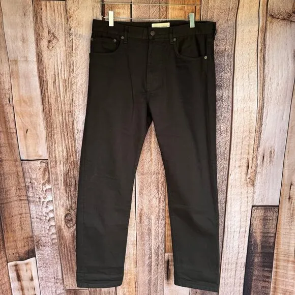 Jeanerica Jeans Tapered Rinse Stay Black 33 X 30 TM005 Organic Cotton Mid Rise