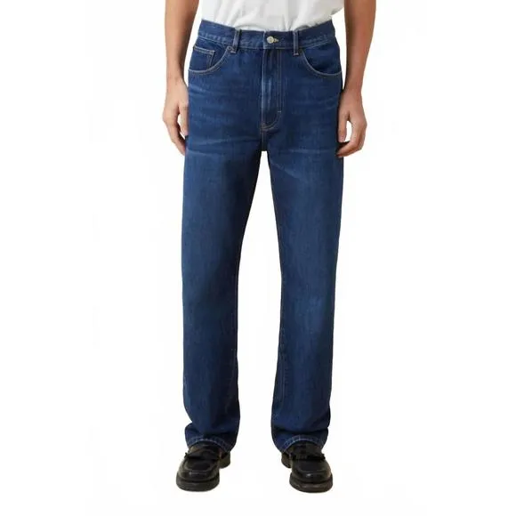 NEW JEANERICA state classict straight leg jeans in tom mid blue wash
              
      NWT