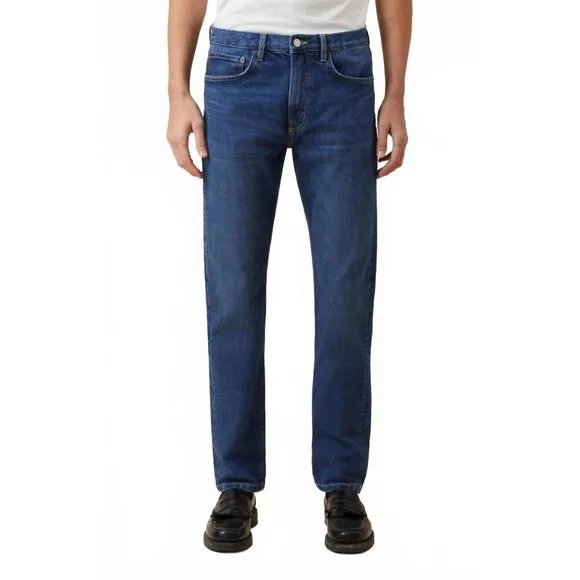 NEW JEANERICA mid rise tapered denim jeans in tom mid blue wash
              
      NWT