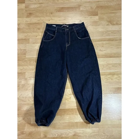 JNCO 85 Crown Jeans Mens Wide Leg Baggy Pants Jogger size 38