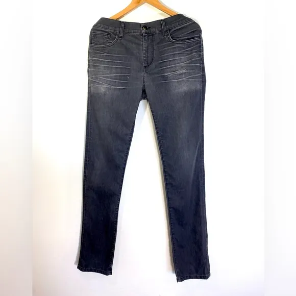Joe’s Skinny Jeans Mens Gray Distressed Denim Jeans