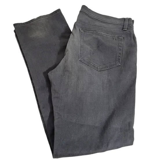 JOE'S JEANS STRAIGHT LEG STRETCH GRAY WASH DISTRESSED SIZE W 33