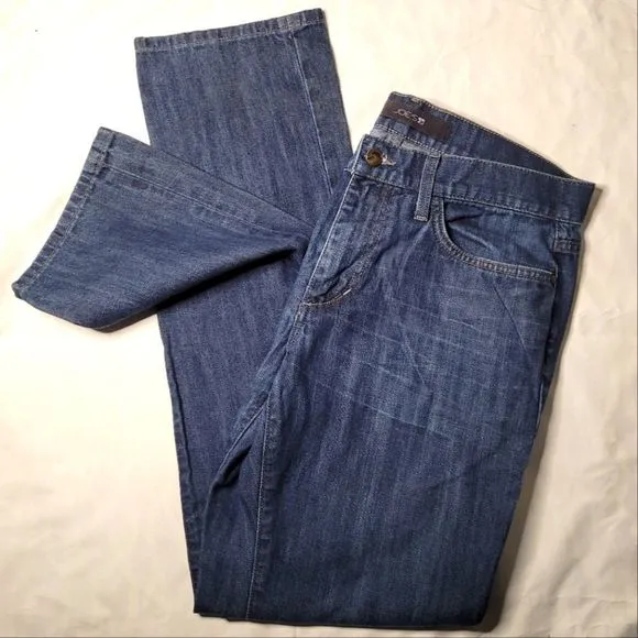 𝅺Joe's Jeans Mens Blue Jeans Straight Leg Dark Blue Wash Denim