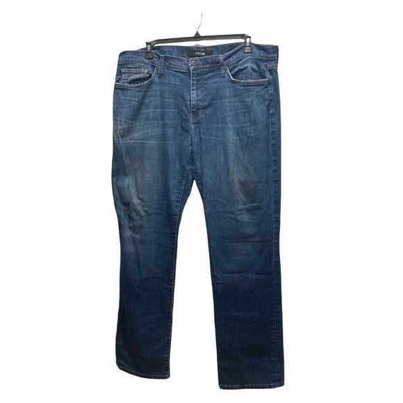 JOE'S Relaxed Fit Men's 40x34 Blue Denim Jeans Classic Straight Destroyed Hem