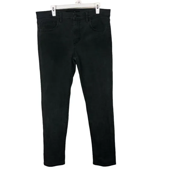 JOE'S Jean Mens Black Stretch Denim High Rise Jeans Sz 34