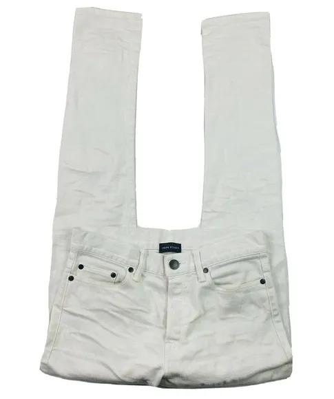 JOHN ELLIOT Washed White Japanese Denim Mens Jeans Skinny 29x31 GUC