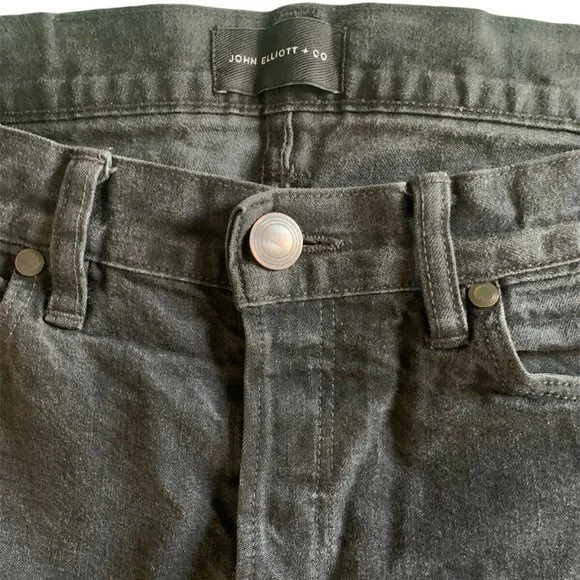 John Elliott + Co The Daze Denim Jeans Men Waist 32 Inseam 26 Carbon Pre-owned