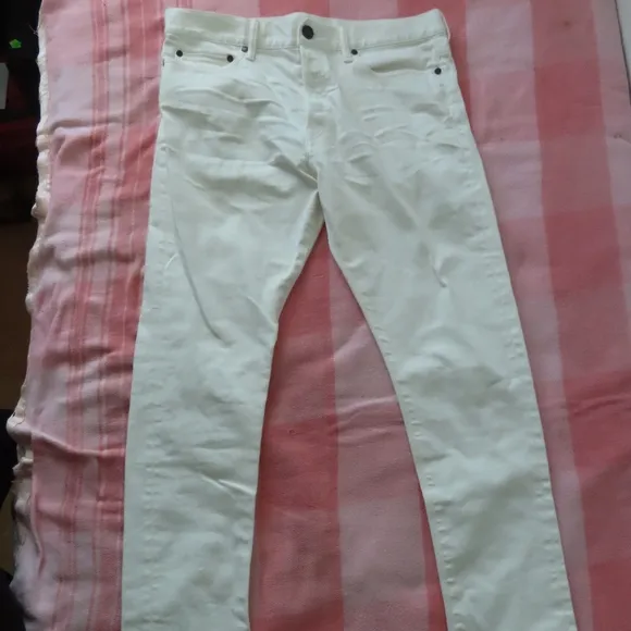john elliott white denim jeans made in japan 34 (35x32.5)