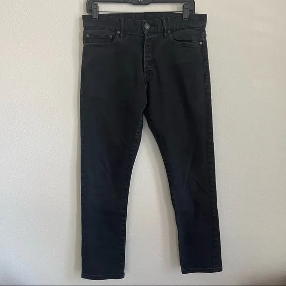 John Elliott Black Skinny Denim Jeans