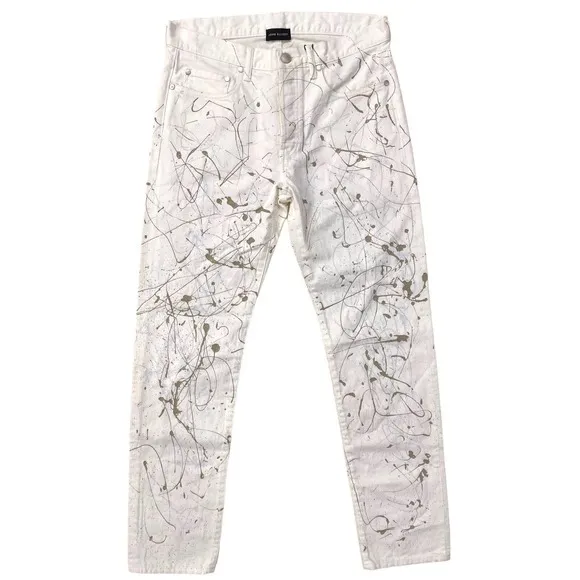 John Elliott Men's The Daze 2 Paint Splatter Japanese Made Straight Denim Jeans
          
      NWT