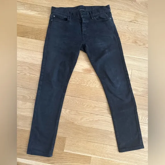 John Elliot The Cast 2 Japanese Denim Jeans Black Slim Fit 30x30
