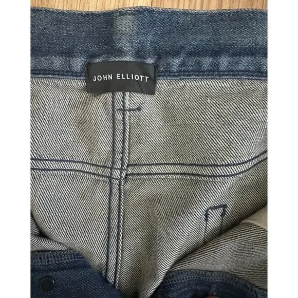 John Elliott The Cast 2 Jeans Mens 38x30 Distressed Jeans Made in Japan Knee B3
