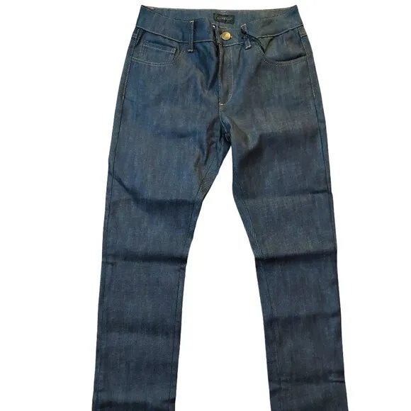 John Richmond Dark Wash Slim Tapered Blue Denim Jeans Sz 28 x 34 NWT