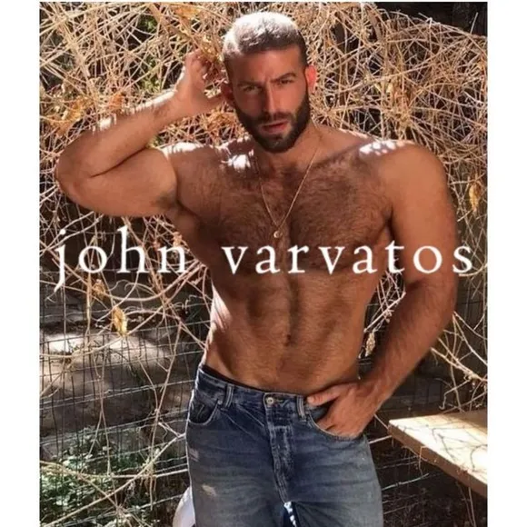 John Varvatos Straight Leg Cuffed Jeans 35w x 28i 99% cotton / 1% elastane