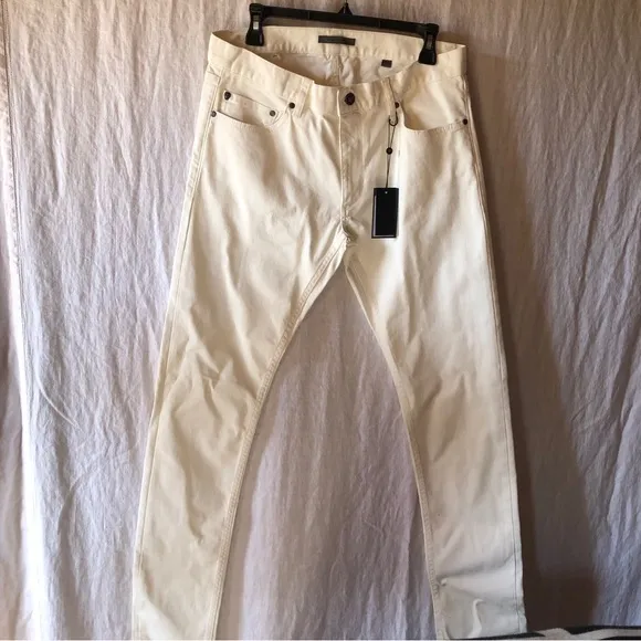 NWT John Varvatos ivory denim jeans china white size 32RG
          
      NWT