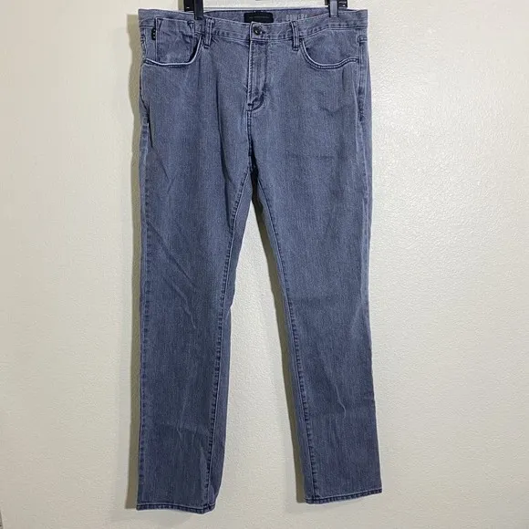 John Varvatos Mens Jeans Size 40 x 33.5 Bowery Slim Straight Leg Denim